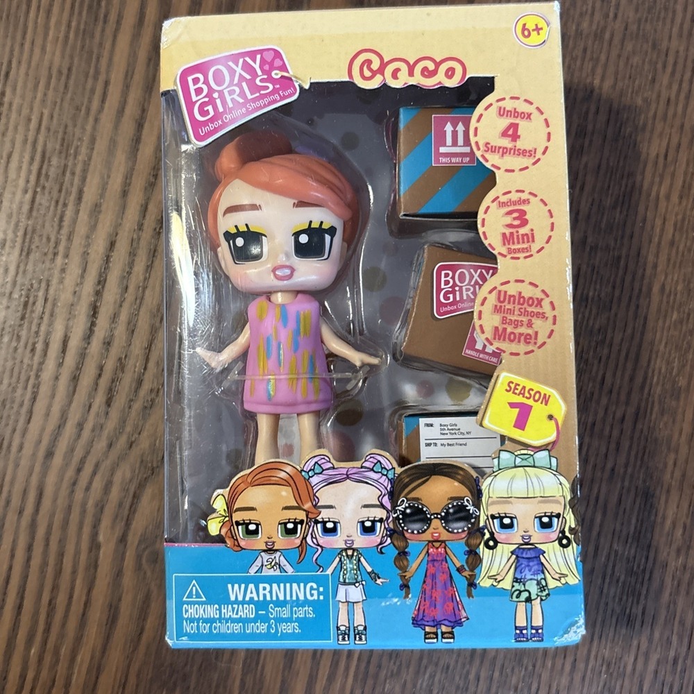 Jay@Play Boxy Girls Mini Doll Coco 3.5" Pink New Season 1 Unboxing Toy - Picture 1 of 8